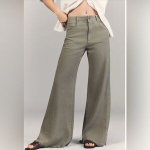 Pilcro for Anthro   Linen Women's Wide-Leg